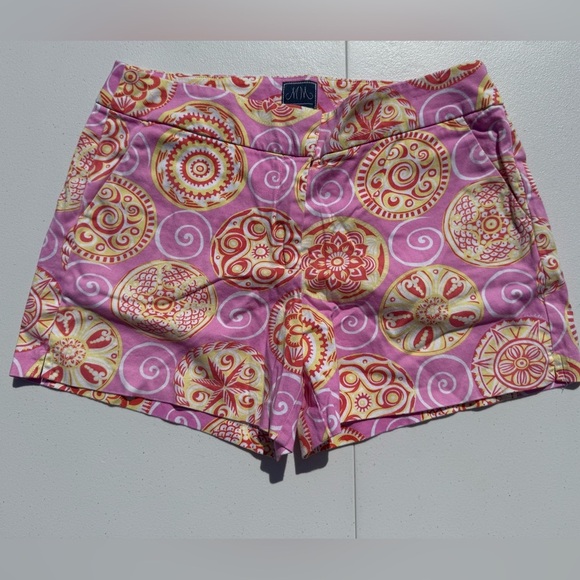 Melly M Pants - Melly M Pink & Yellow & Reddish Orange Size‎ 4 Shorts